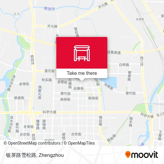 银屏路雪松路 map