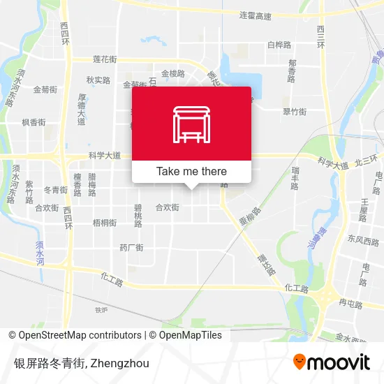 银屏路冬青街 map