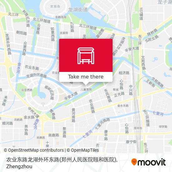 农业东路龙湖外环东路(郑州人民医院颐和医院) map