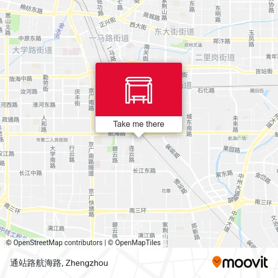 通站路航海路 map