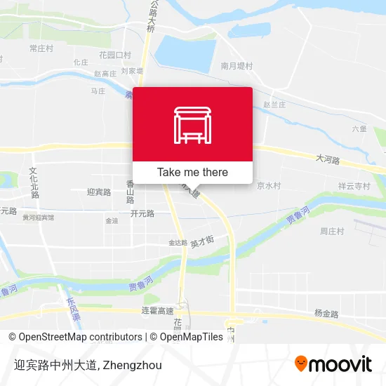 迎宾路中州大道 map