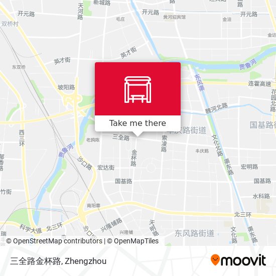 三全路金杯路 map