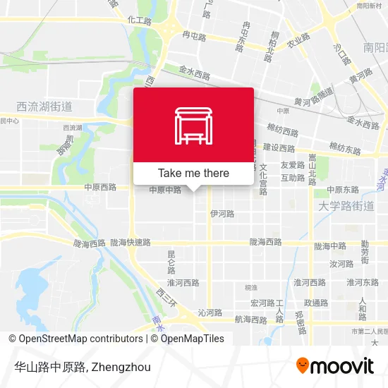 华山路中原路 map