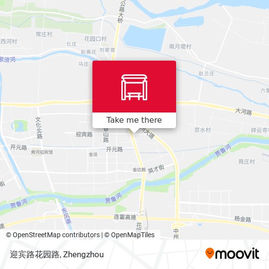 迎宾路花园路 map