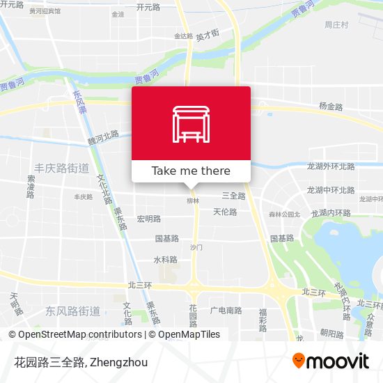 花园路三全路 map