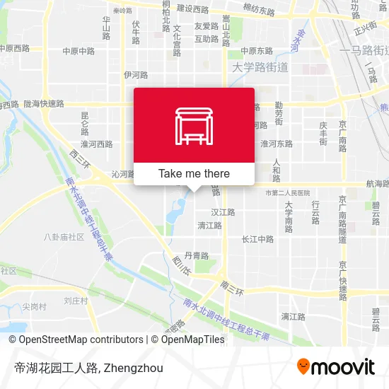 帝湖花园工人路 map
