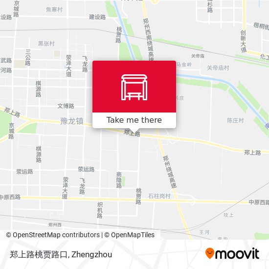 郑上路桃贾路口 map