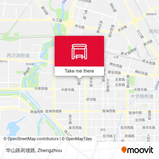 华山路岗坡路 map