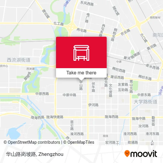 华山路岗坡路 map