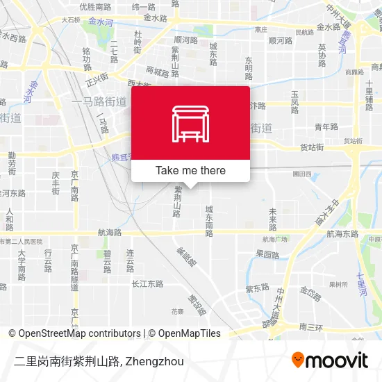 二里岗南街紫荆山路 map