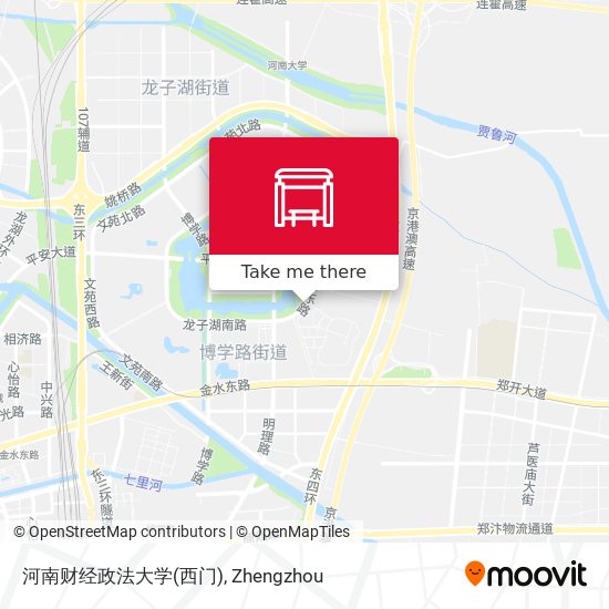 河南财经政法大学(西门) map