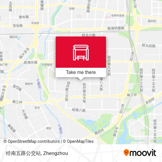 经南五路公交站 map