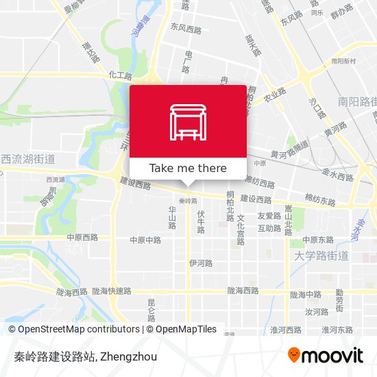 秦岭路建设路站 map