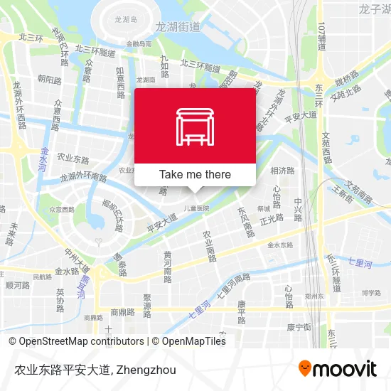 农业东路平安大道 map
