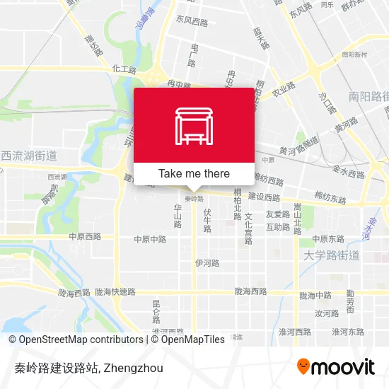 秦岭路建设路站 map