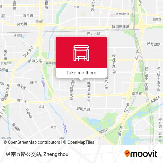 经南五路公交站 map