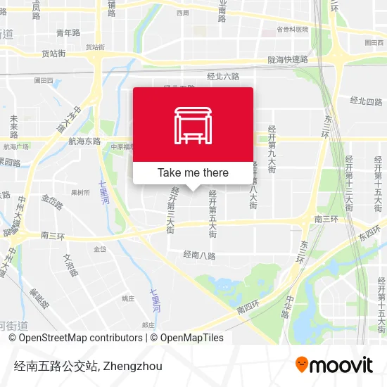 经南五路公交站 map