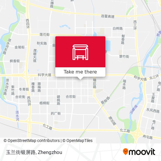 玉兰街银屏路 map