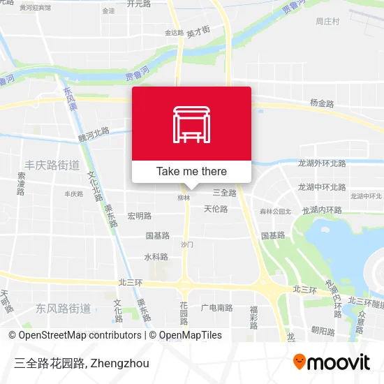 三全路花园路 map