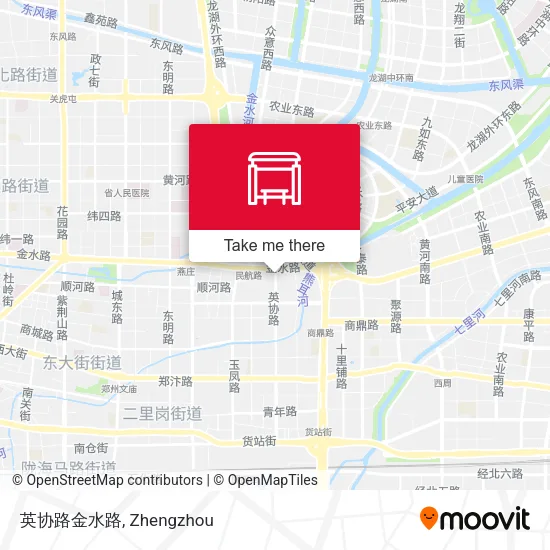 英协路金水路 map