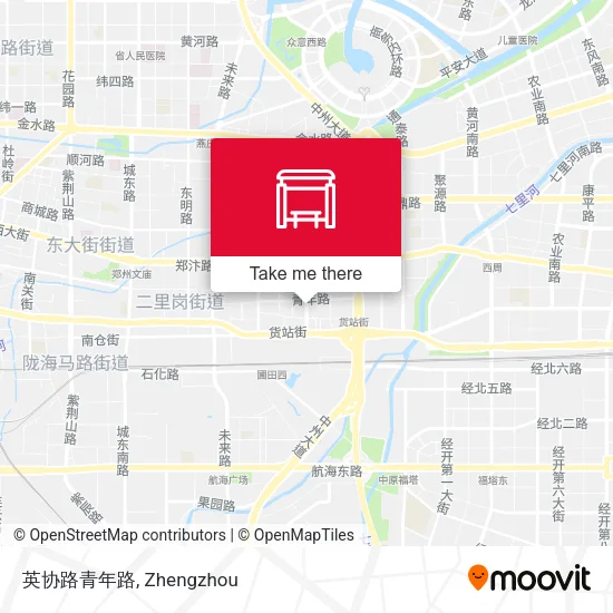 英协路青年路 map