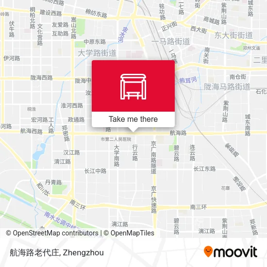 航海路老代庄 map