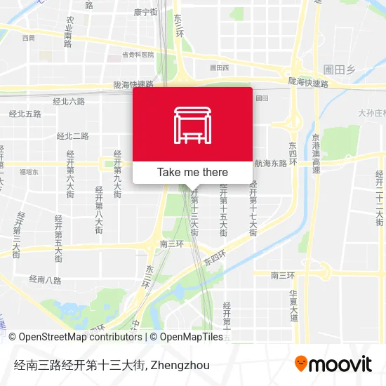 经南三路经开第十三大街 map