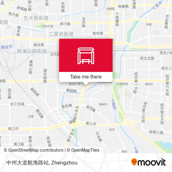 中州大道航海路站 map