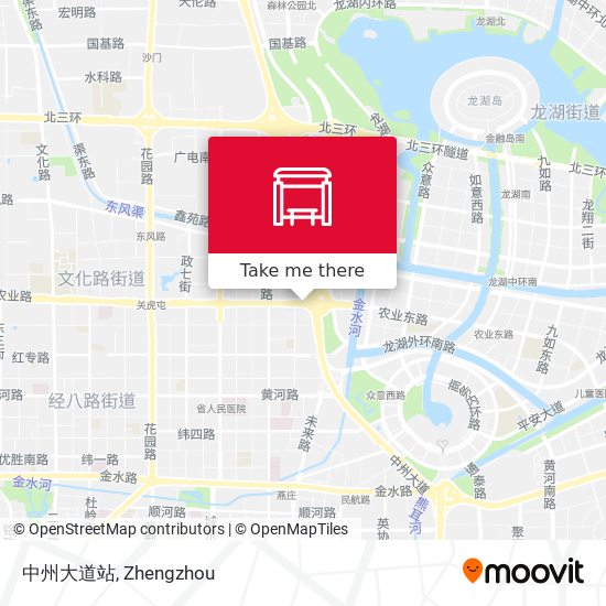 中州大道站 map