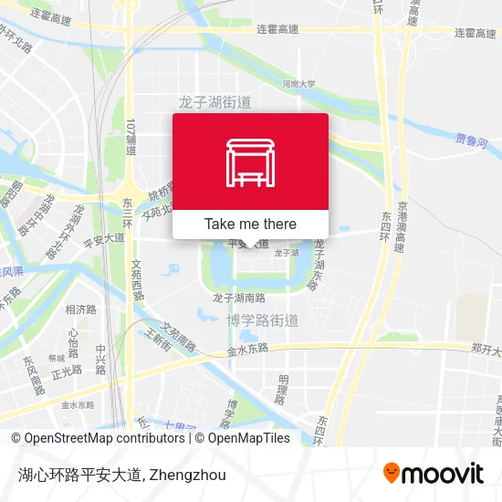 湖心环路平安大道 map