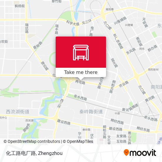 化工路电厂路 map