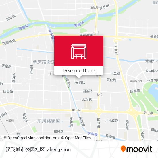 汉飞城市公园社区 map