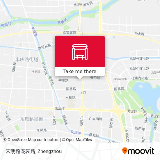 宏明路花园路 map