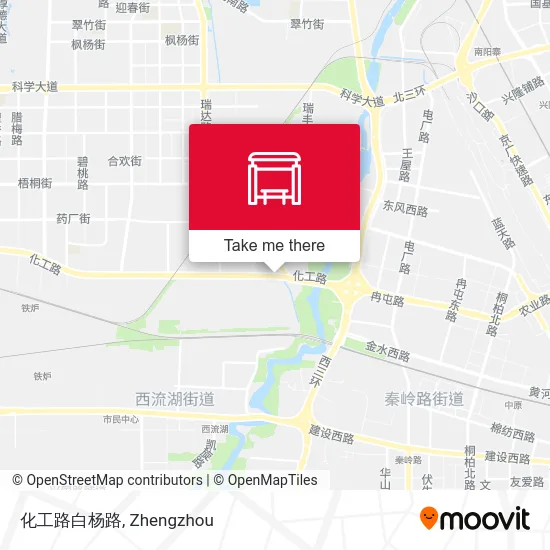 化工路白杨路 map