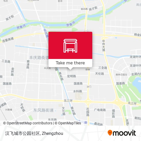 汉飞城市公园社区 map