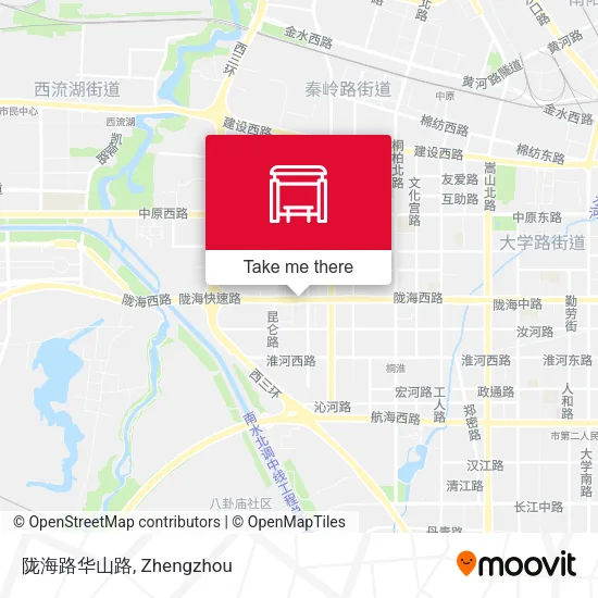 陇海路华山路 map