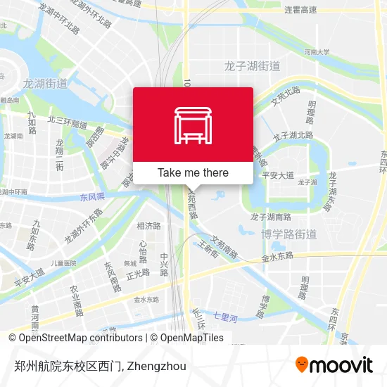 郑州航院东校区西门 map