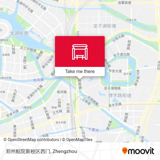 郑州航院新校区西门 map