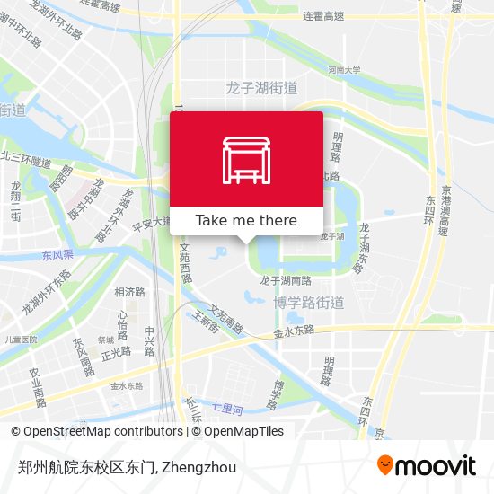 郑州航院东校区东门 map