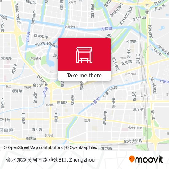 金水东路黄河南路地铁B口 map