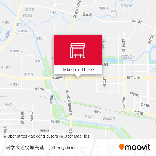 科学大道绕城高速口 map