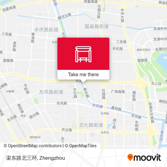 渠东路北三环 map