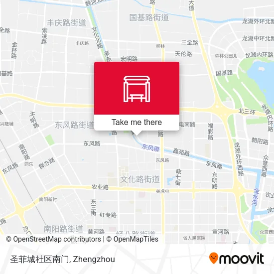 圣菲城社区南门 map