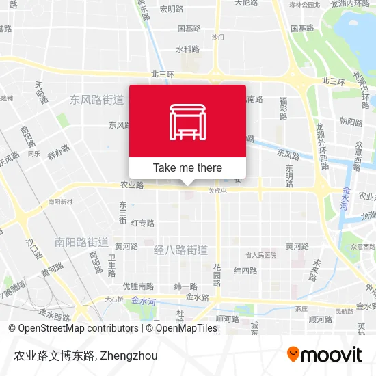 农业路文博东路 map