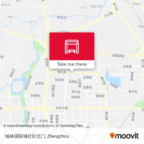 翰林国际城社区北门 map