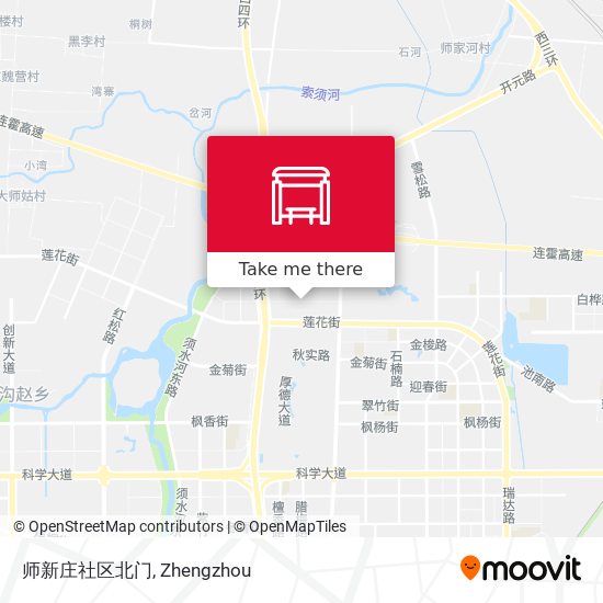 师新庄社区北门 map