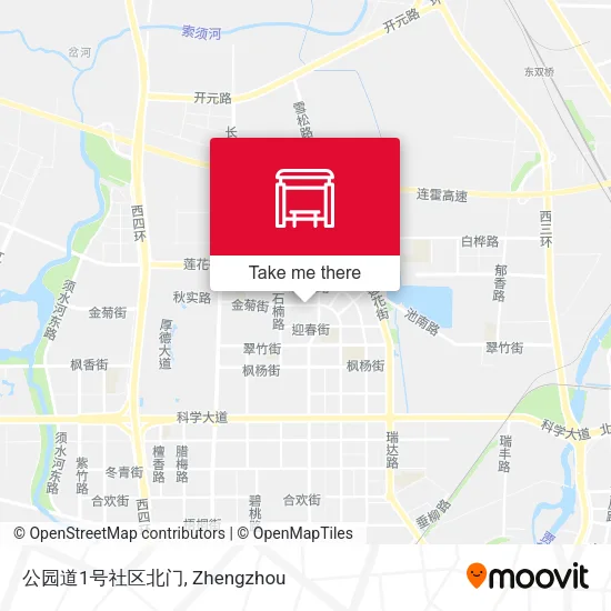 公园道1号社区北门 map