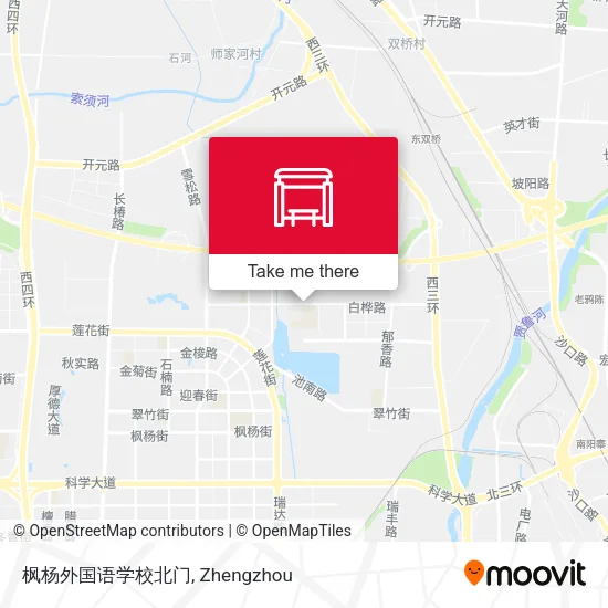 枫杨外国语学校北门 map