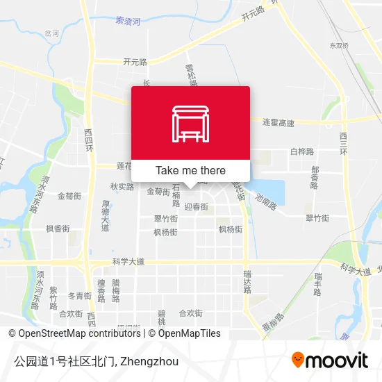 公园道1号社区北门 map