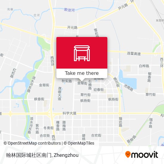 翰林国际城社区南门 map